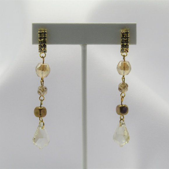 Champagne Gold Colour Beaded Jewelry Set - Picture 6 of 6